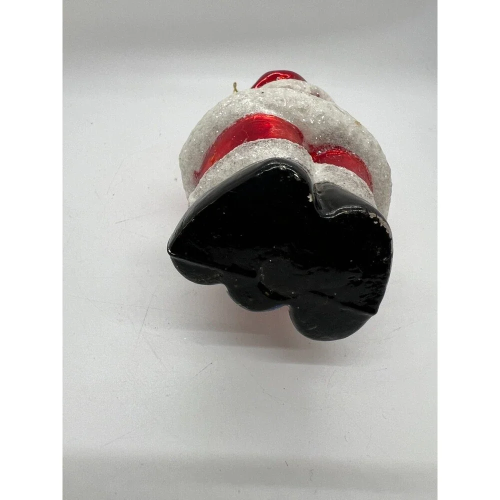 vintage Santa Blown Glass Christmas Tree Ornament 6